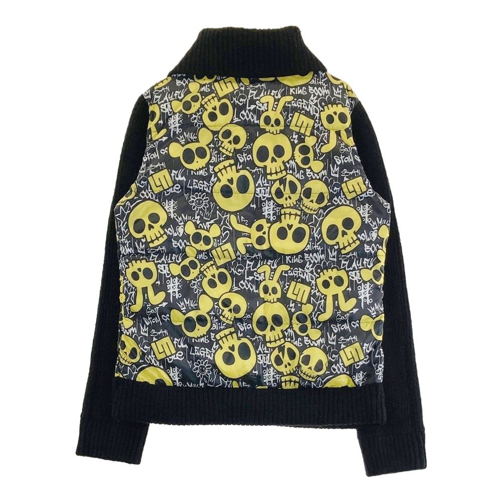 サイズ S LOUD MOUTH ラウドマウス ニット切替 タートルネック ダウンブルゾン アニマルスカルズ ブラック系 240101430459 ゴルフウェア レディース ストスト