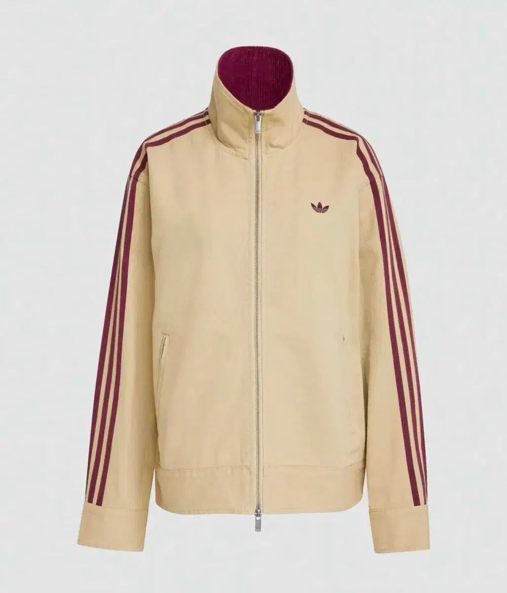 アディダス ツイル フルジップアップ ジャケット - ベージュ | KF2312