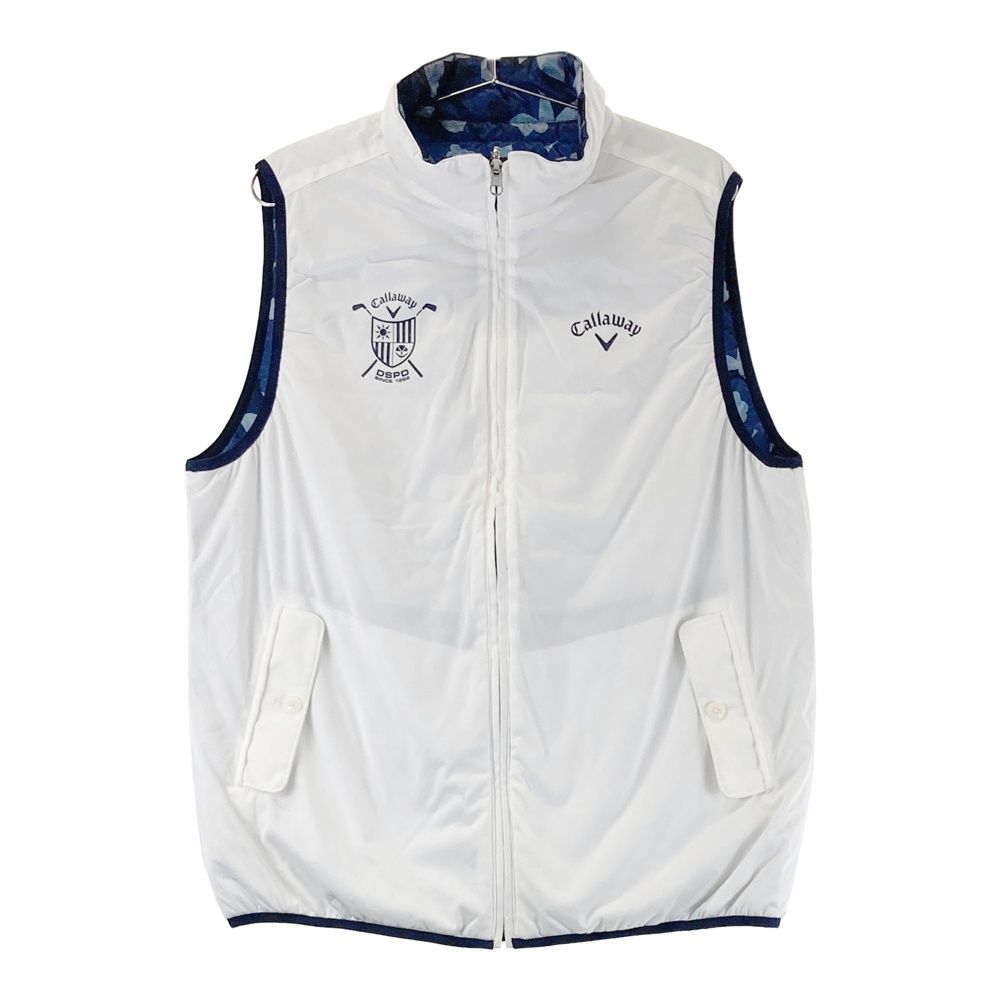 サイズ LL CALLAWAY キャロウェイ リバーシブル 中綿 ジップベスト ホワイト系 240101497457 ゴルフウェア メンズ ストスト