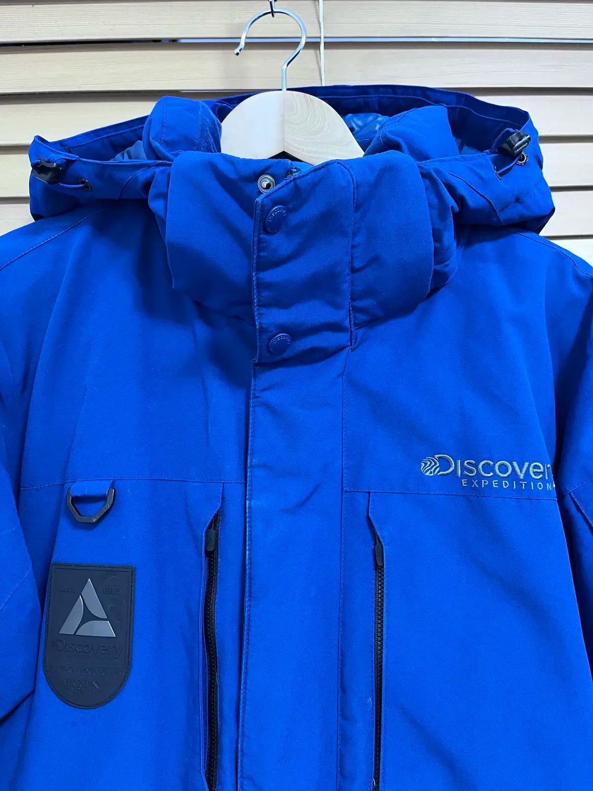 DISCOVERY メンズ ブルーグースダウンジャケット 95サイズ