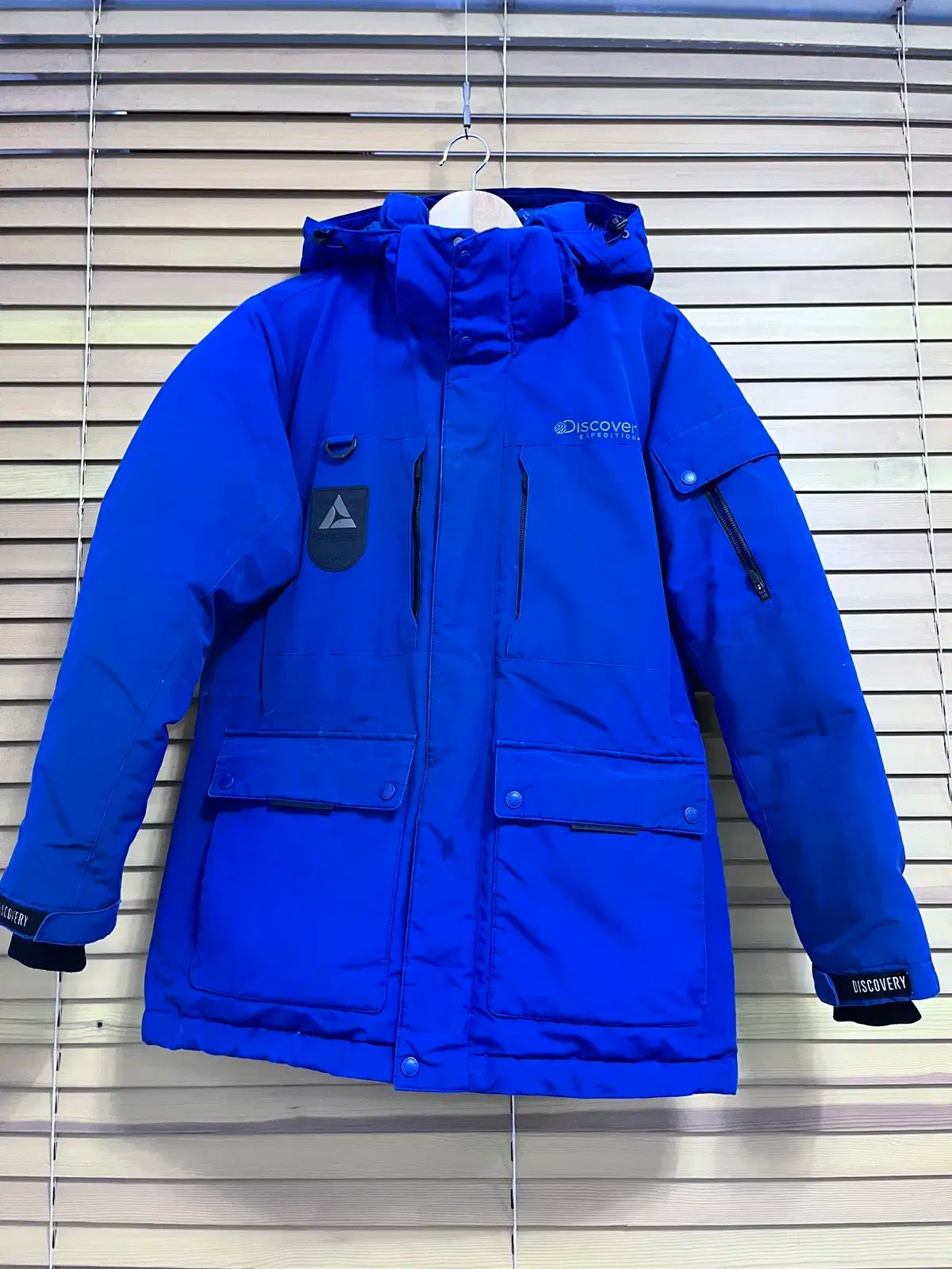 DISCOVERY メンズ ブルーグースダウンジャケット 95サイズ