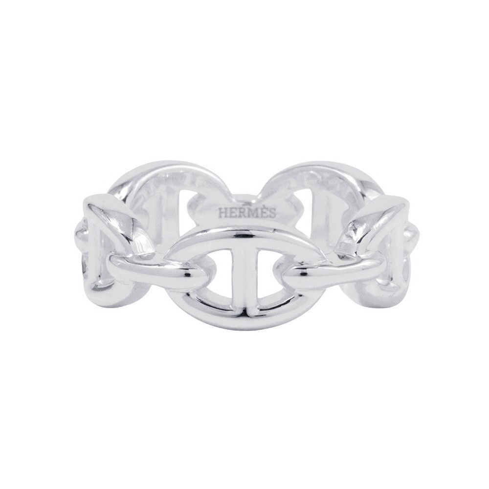 エルメス リング シェーヌダンクル アンシェネPM Enchainee SV925シルバー リングサイズ52 HERMES ジュエリー