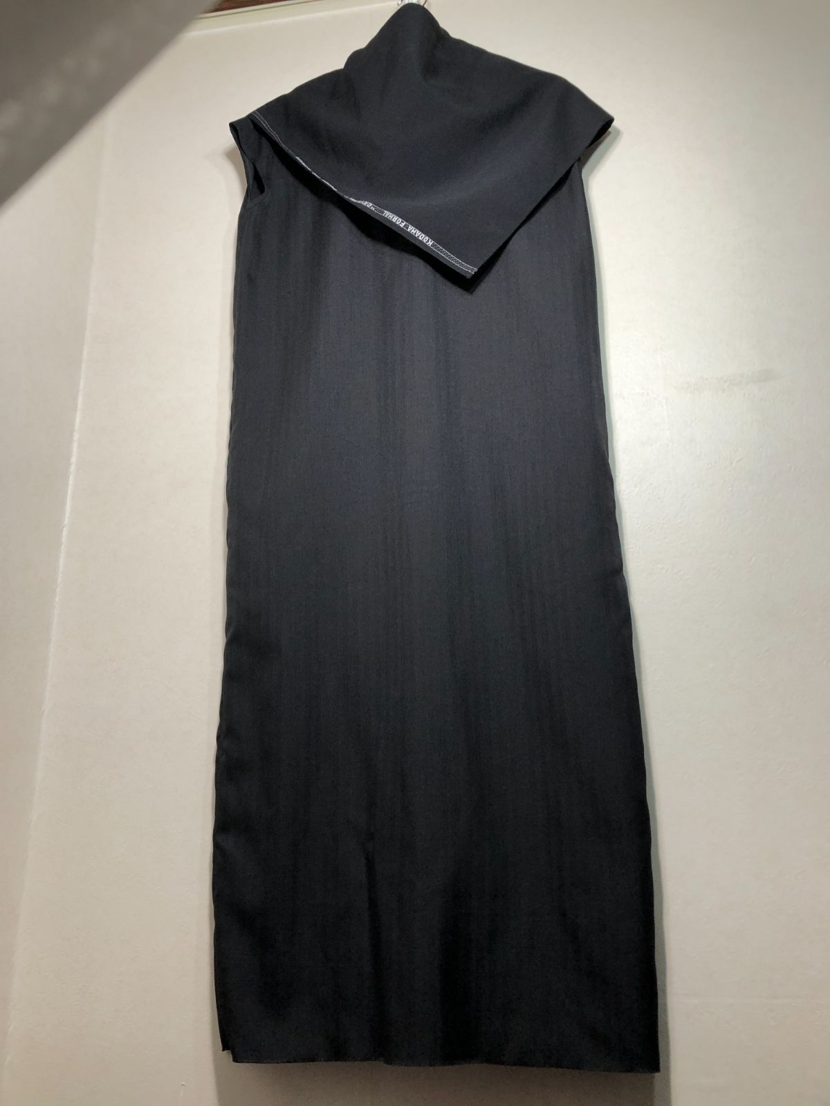 020192 Y s ノースリーブ ワンピース 1 ブラック ウール モヘヤ YV-D44-836 CRYSTAL ワイズ レディース yohji yamamoto ヨウジヤマモト