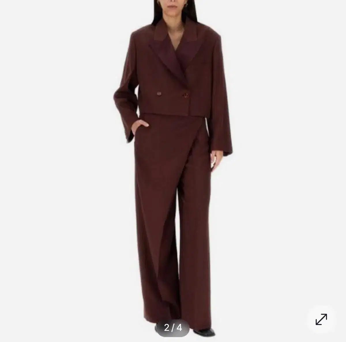 Acne Studios アクネストゥディオズ クロップド ブラック ジャケット ダブル ボタン GULLKHAN_COM