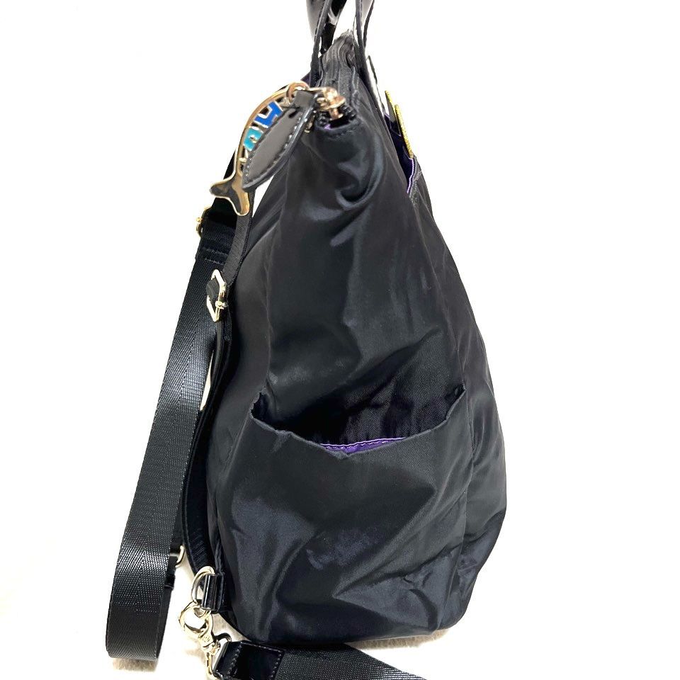 希少 レア ANNA SUI アナスイ ネコ 猫 リュック ブラック バックパック