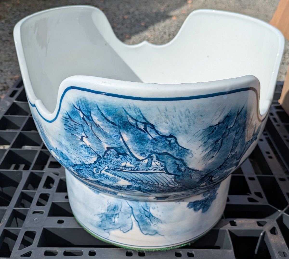 鹿児島発 有田焼 鉢 上部約34cm高さ29㎝