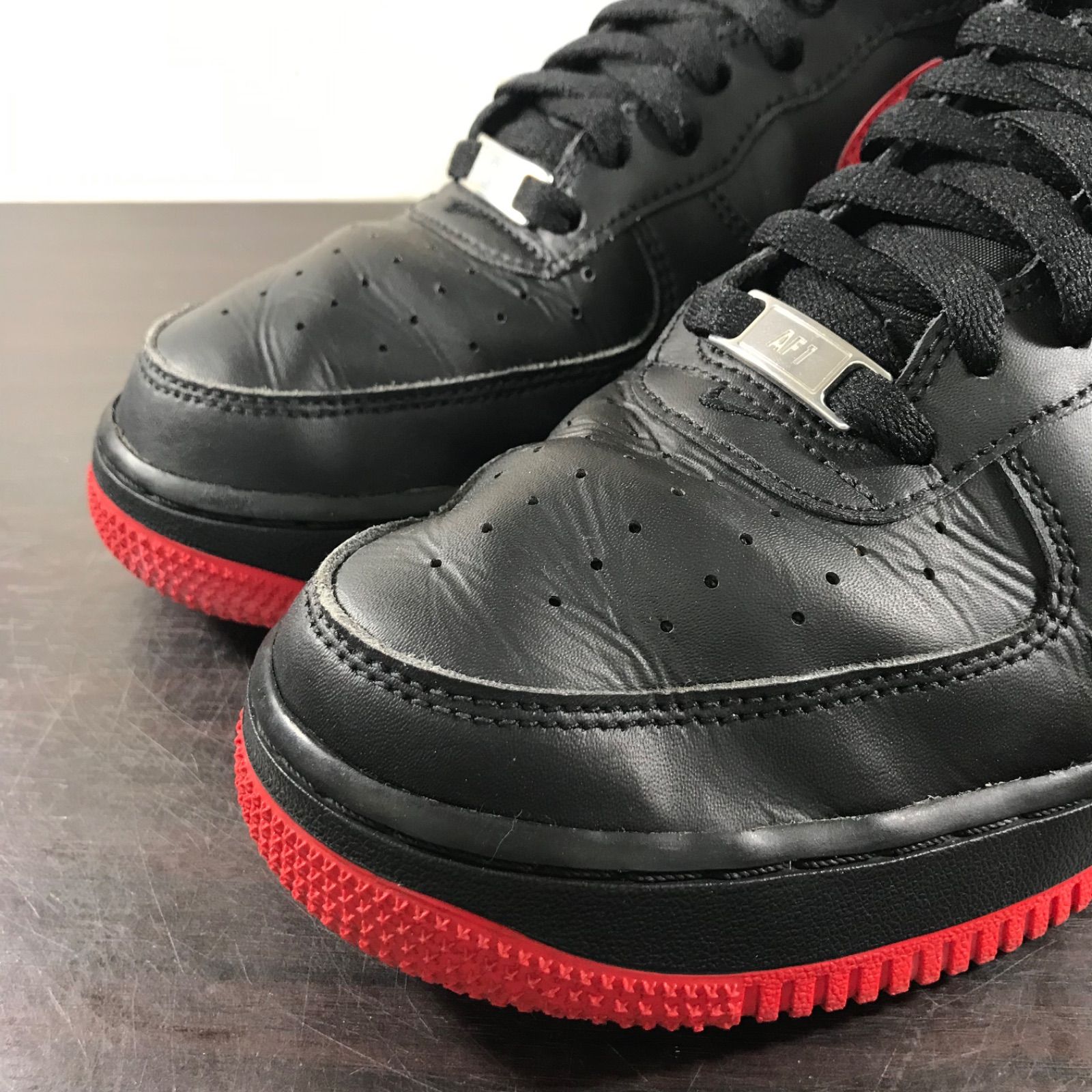 NIKE AIR FORCE 1 07 ナイキ エア フォース 1 07 ブラック レッド 27.5 