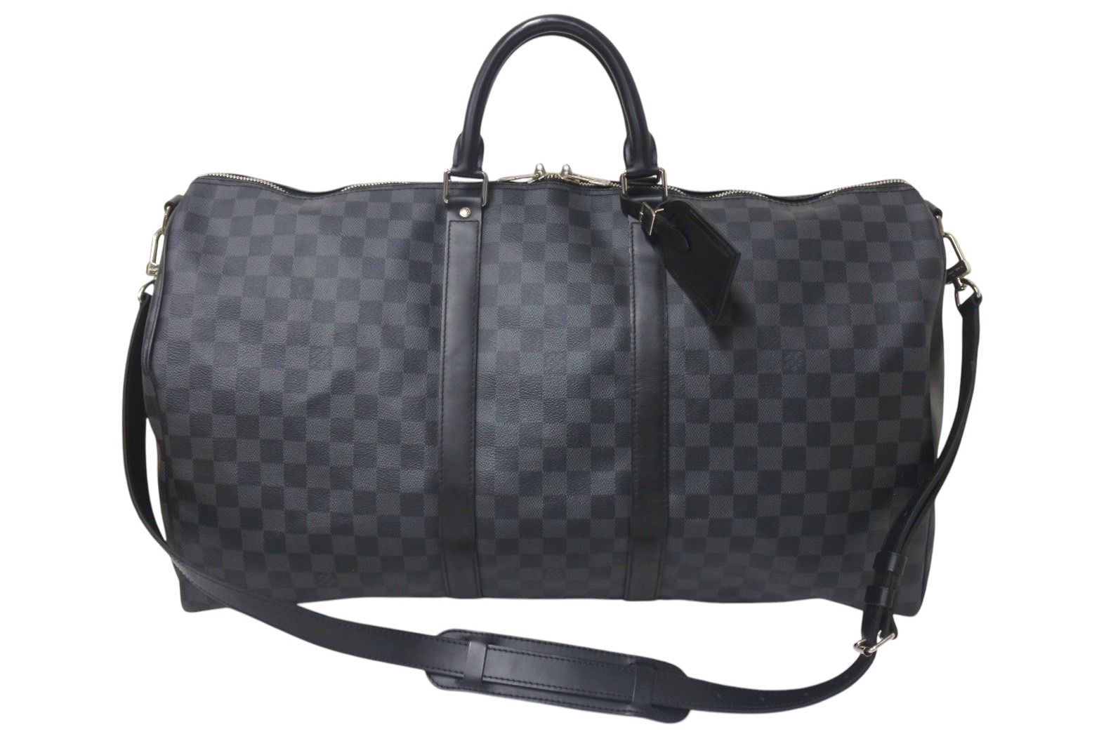 LOUIS VUITTON ルイヴィトン キーポル バンドリエール55 ボストンバッグ N41413 ダミエグラフィット ブラック 4b008735
