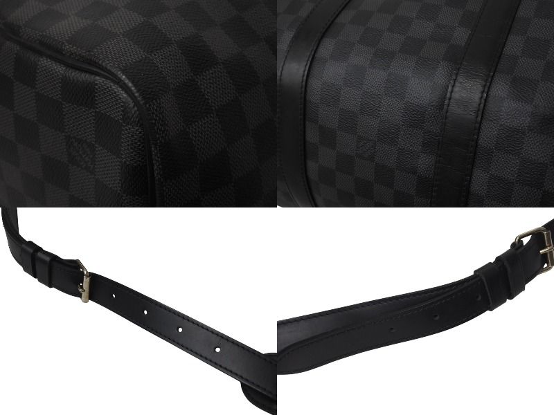 LOUIS VUITTON ルイヴィトン キーポル バンドリエール55 ボストンバッグ N41413 ダミエグラフィット ブラック 4b008735 DECORATOM_COM_BR