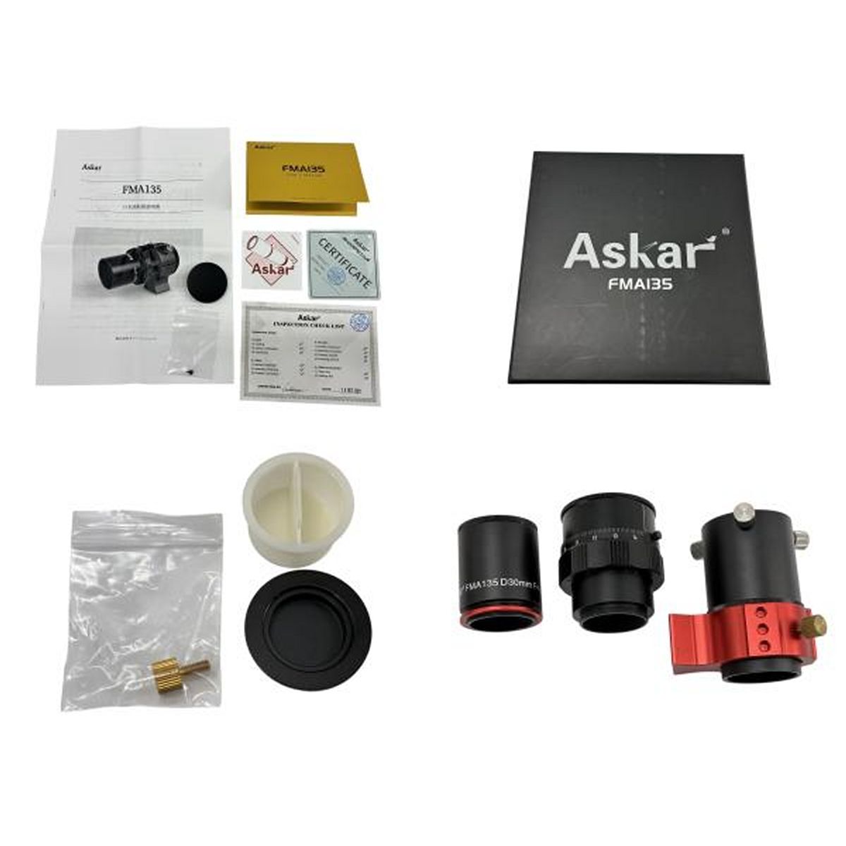 ASKAR アスカー FMA135 D30mm F4.5 アポクロマート 鏡筒 天体望遠鏡 W10557798