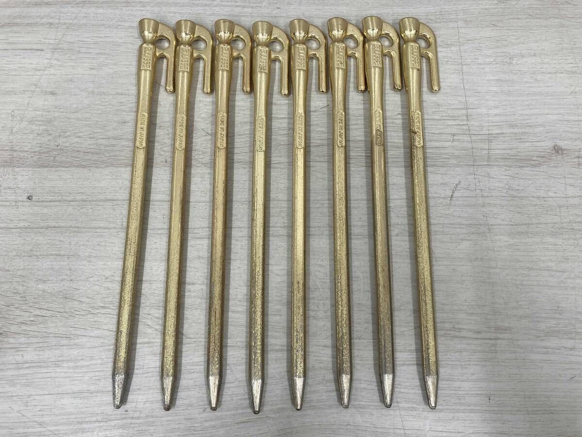 ELLISSE エリッゼ 鍛造ペグ 8本セット 28cm アウトドア Amazon.co.jp