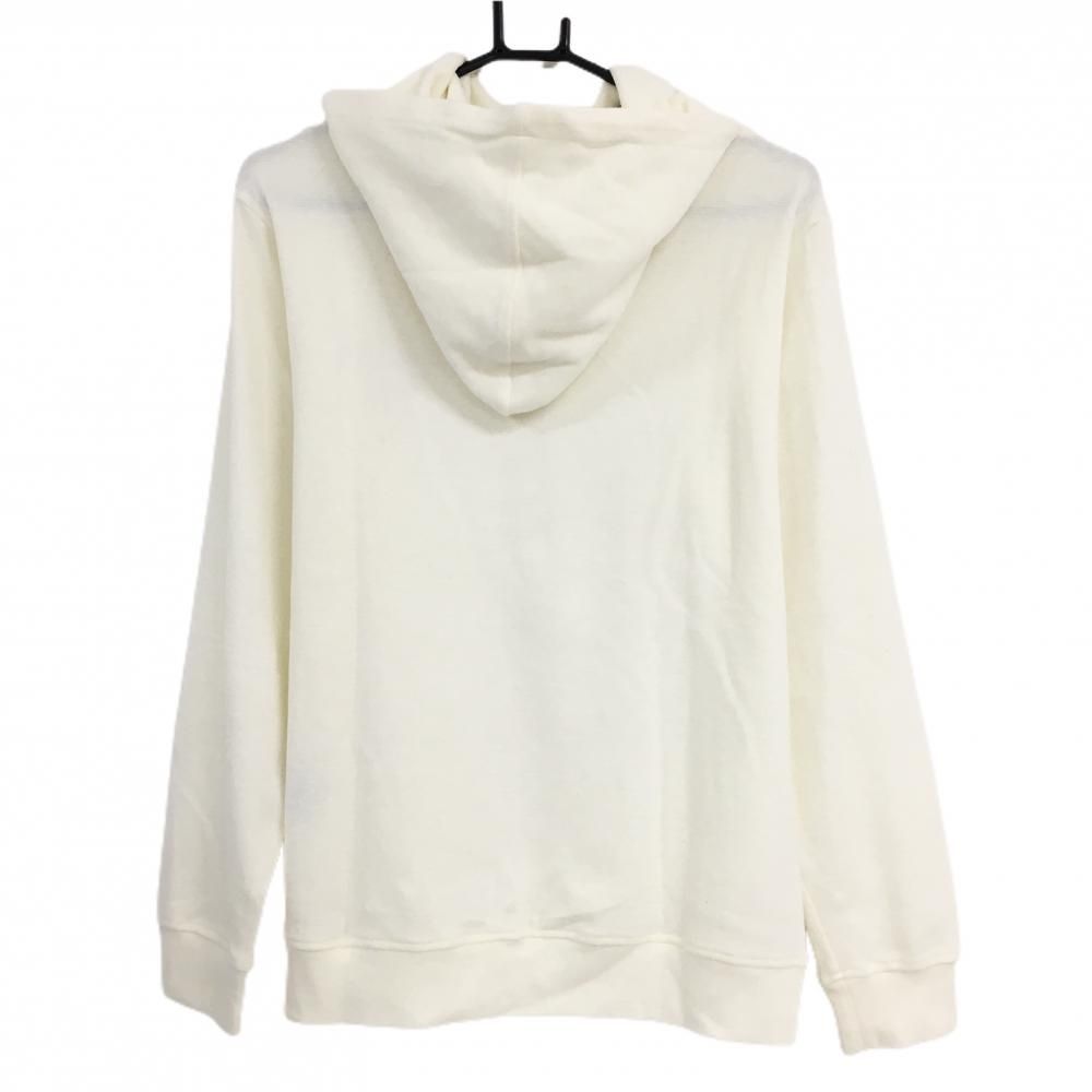 超 ムータマリン パーカー アイボリー×レッド 表微起毛 メンズ 5 M ゴルフウェア モデル muta