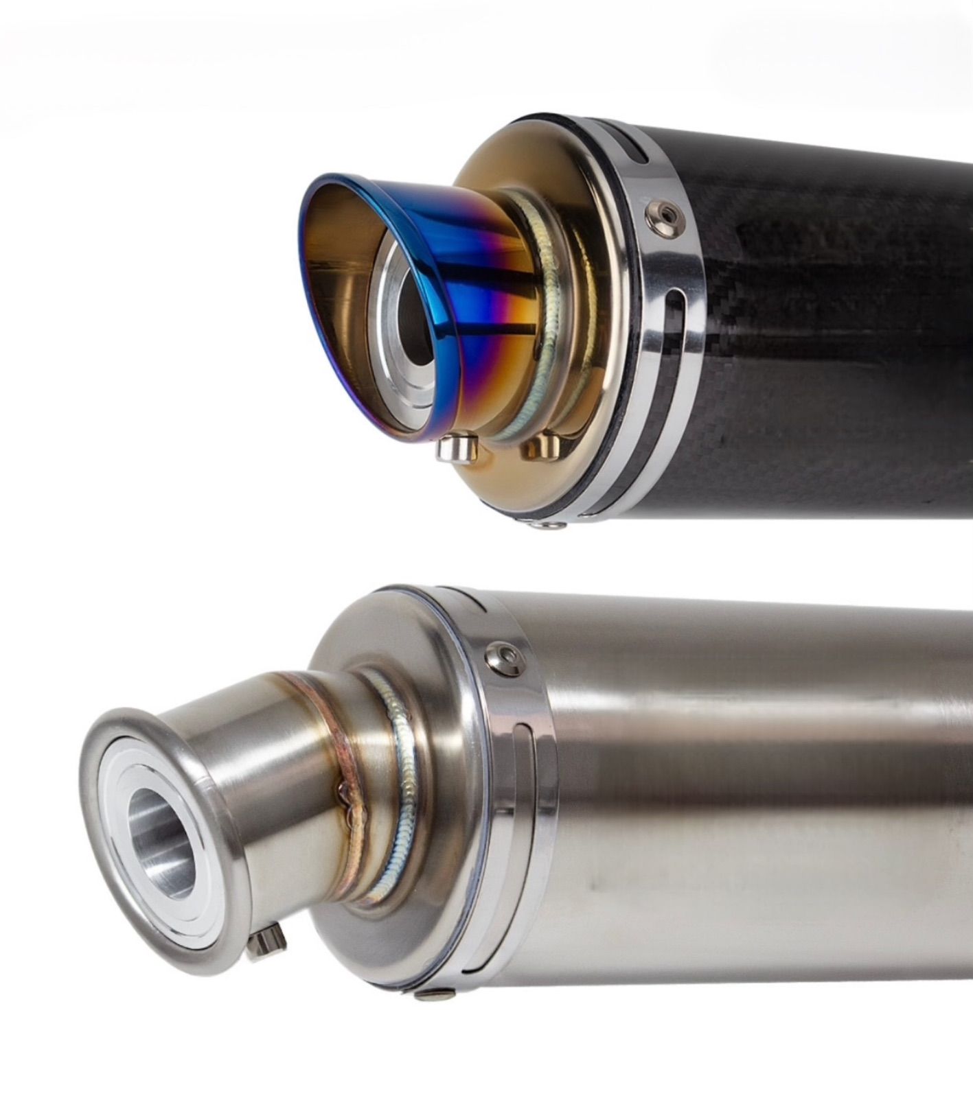 マフラー スリップオン サイレンサー 51mm カーボン バッフル付 脱着 
