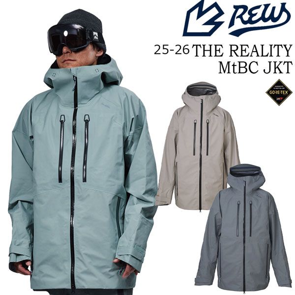 25-26 アールイーダブリュー リアリティマウントビーシージャケット REW REALITY MtBC JKT 24 スノーボード ウエア ジャケット 25-26-JK-REW トゥルーグレー エイジドクリーム カレハ M L XL-XXL