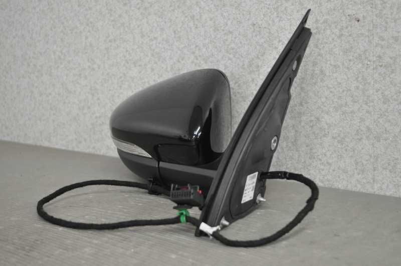 右 ドアミラー 電格 9P ウィンカー ウェルカムランプ付 LC9X ディープブラック 黒 1KCBZ ゴルフ7 TSI トレンドライン 5G型 前期 右H 5K0 857 502CG9B9 s020449C