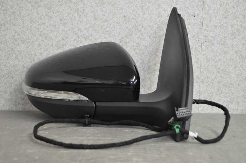 右 ドアミラー 電格 9P ウィンカー ウェルカムランプ付 LC9X ディープブラック 黒 1KCBZ ゴルフ7 TSI トレンドライン 5G型 前期 右H 5K0 857 502CG9B9 s020449C