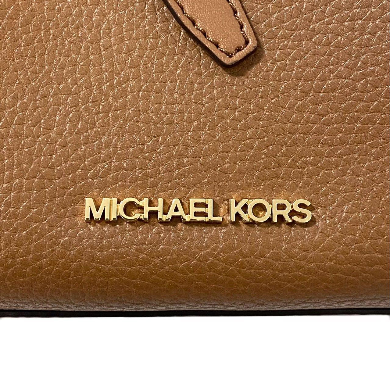 MICHAEL KORS】エミリア サッチェル スモール レザー キャメル  