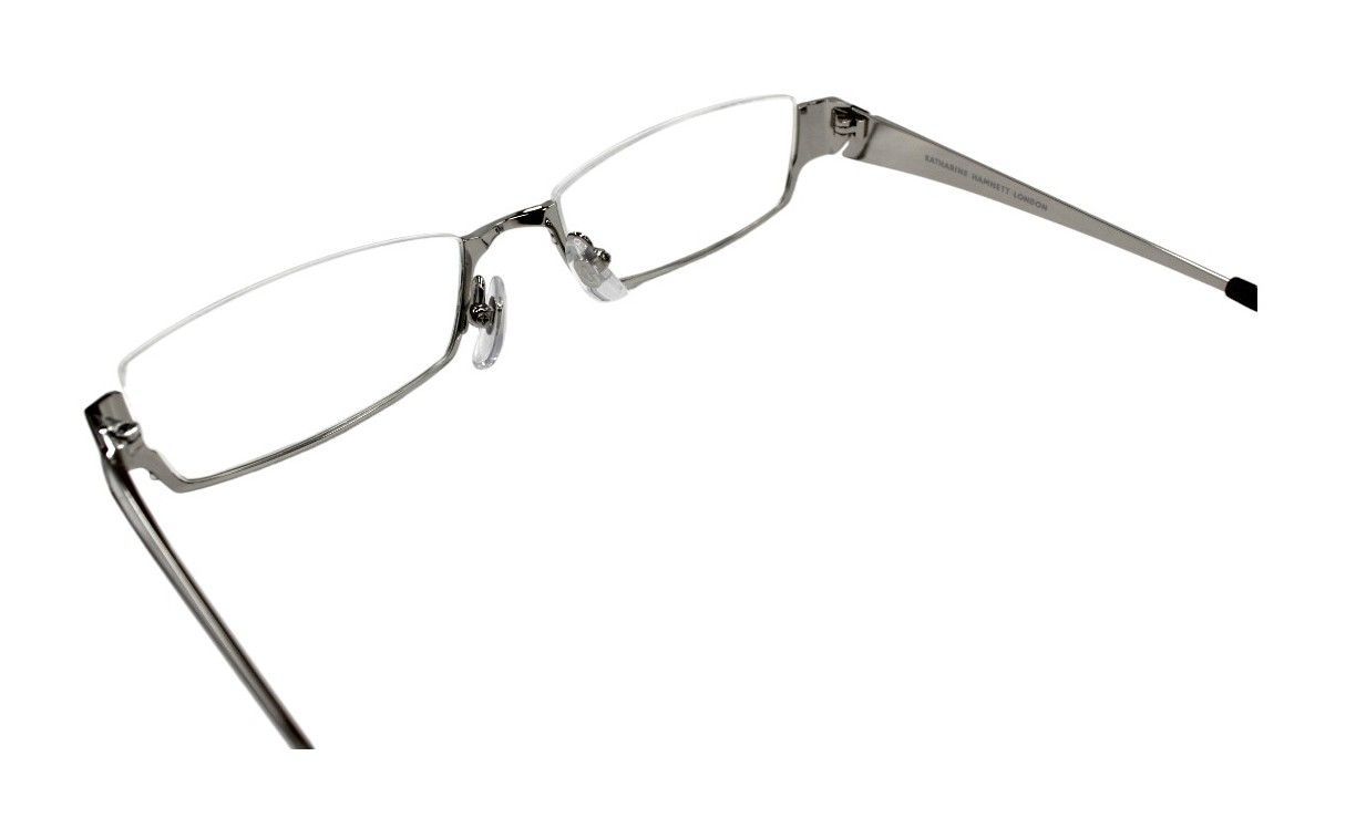 キャサリン ハムネット HAMNETT kh 9222 チタン 伊達 度付き メンズ レディース スクエア アンダーリム 逆ナイロール メガネ めがね 眼鏡 老眼鏡 遠近両用