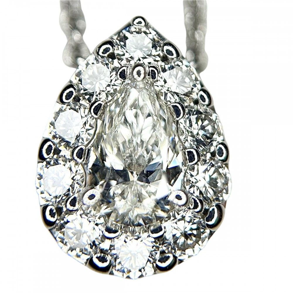 グラフ ネックレス レディース ペアシェイプ ペンダント ジュエリー