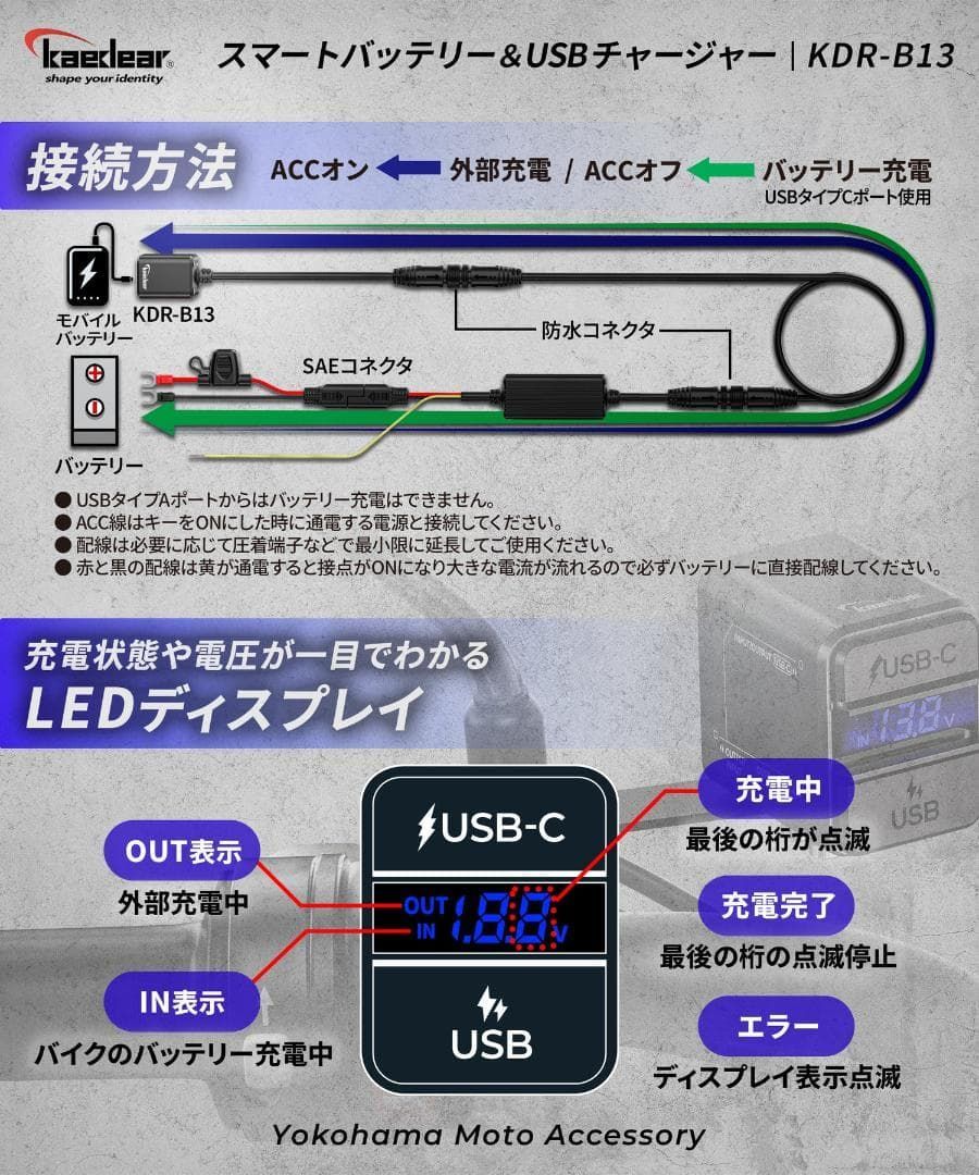 ブラック スマートバッテリー＆USBチャージャー