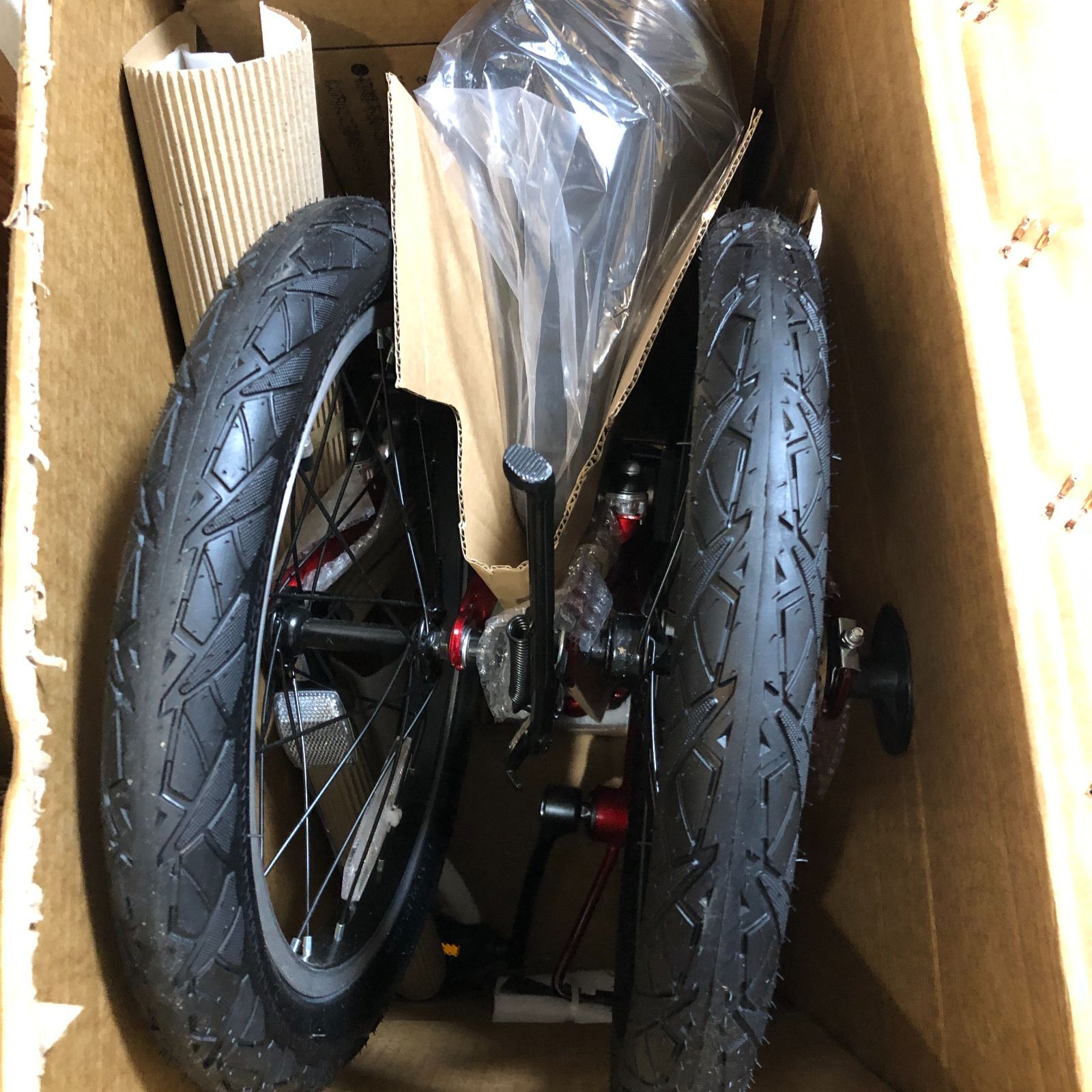 城東58-021 FIELD CHAMP 16インチ折りたたみ自転車RD レッド