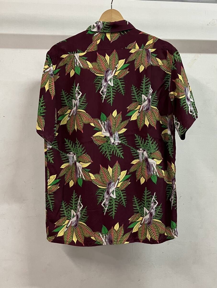 PHERROW S フェローズ アロハシャツ 総柄 イラスト サイズM パープル 紫