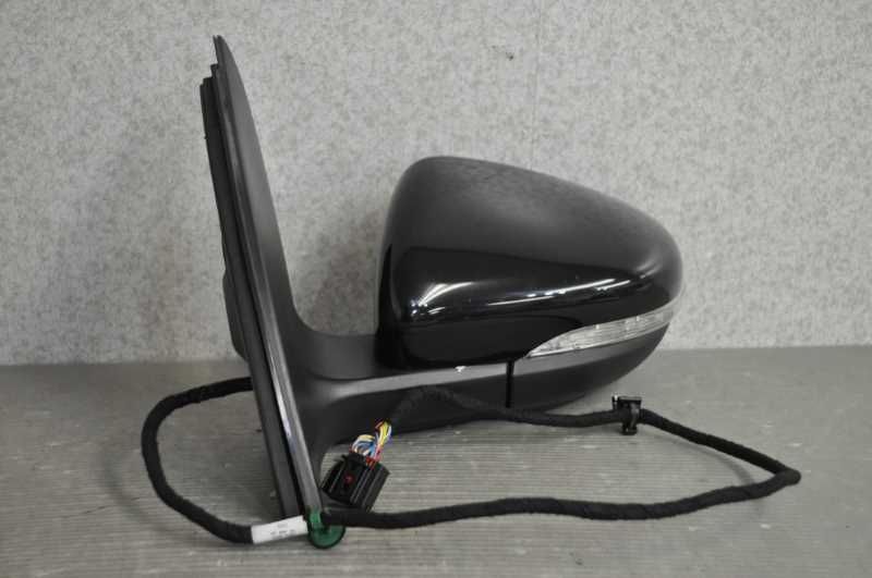左 ドアミラー 電格 13P ウィンカー ウェルカムランプ付 LC9X ディープブラック 黒 1KCBZ ゴルフ7 TSI トレンドライン 5G型 前期 右H 5K0 857 501CH9B9 s020450C