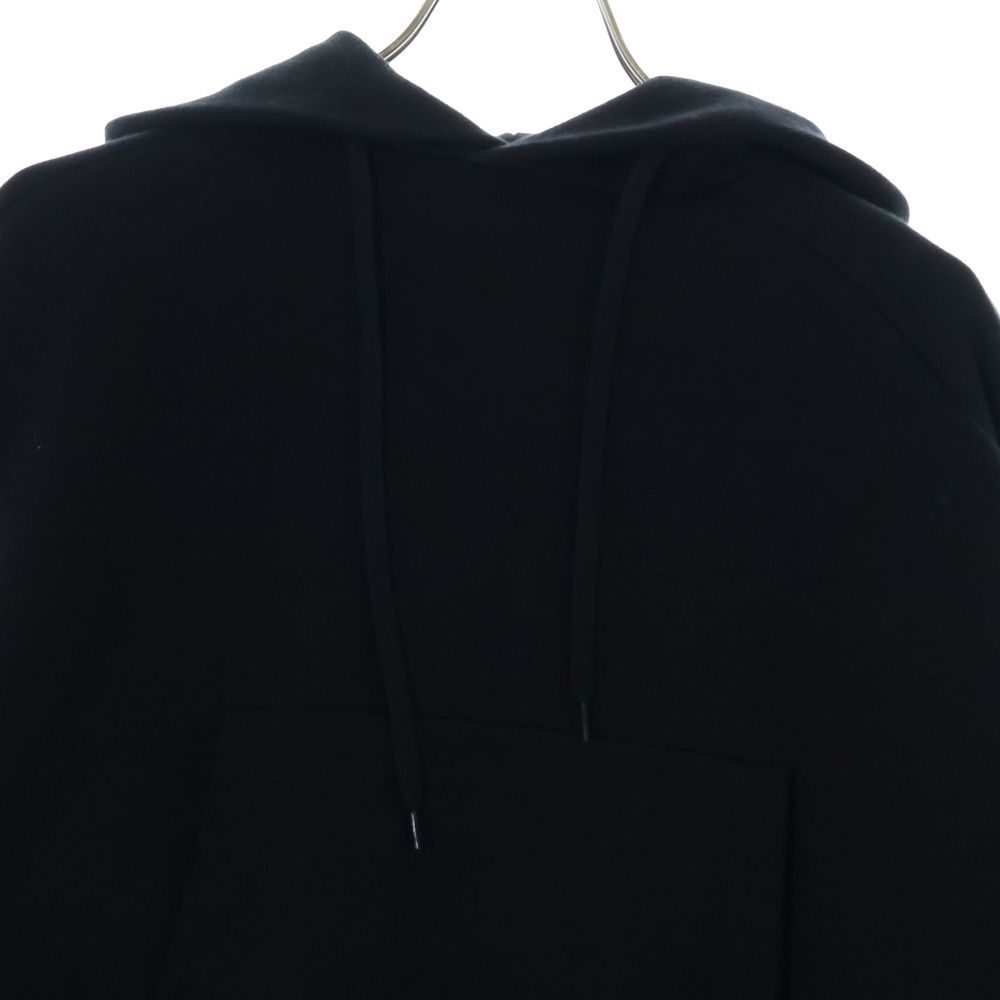 VETEMENTS ヴェトモン 18SS テープロゴプルオーバーパーカー ブラック レディース WSS18TR26 VETEMENTS（ヴェトモン） 18SS Tape Hoodie テープ デザイン カット