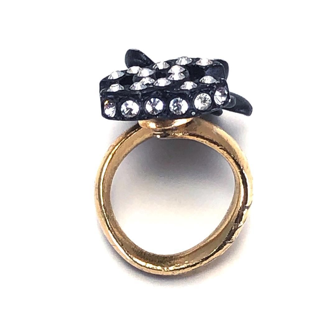 CHANEL シャネル／ココマーク カメリア リング／6号／花