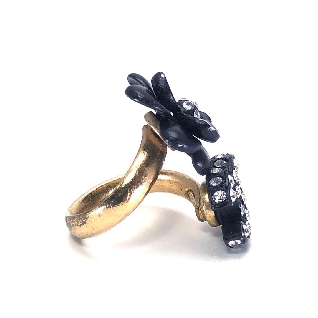 CHANEL シャネル／ココマーク カメリア リング／6号／花・フラワー