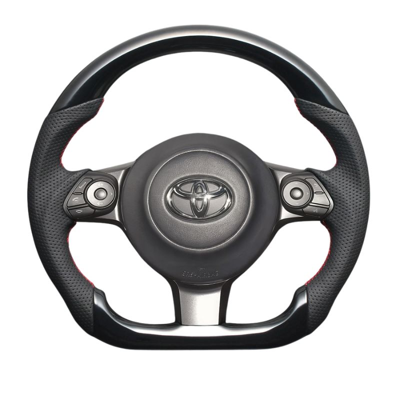 高品質の証ユーロステッチ採用 ピアノブラックxレッドステッチ 純正交換ガングリップステアリング 86|GR86 ZN6|ZN8 H28|-R6|4 LS240