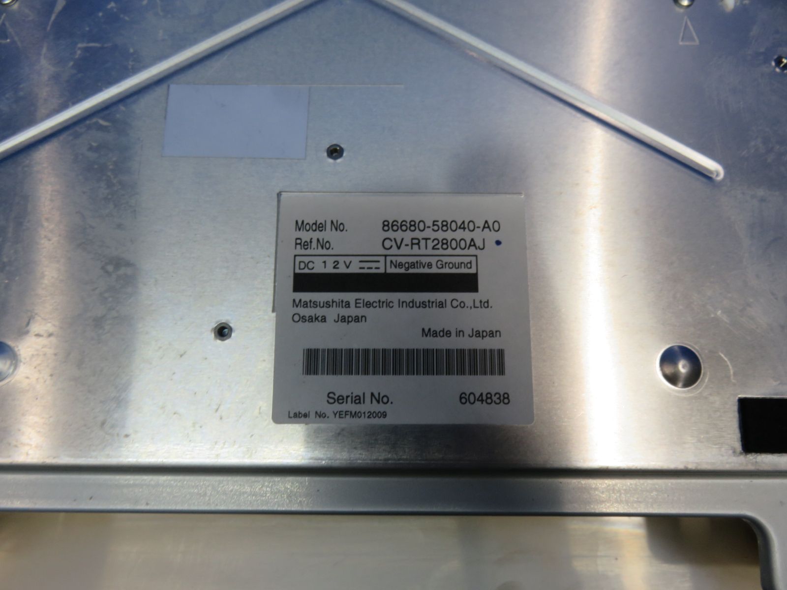 フリップダウンモニター CV-RT2800AJ