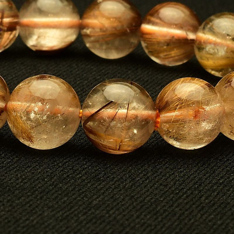 成功へ導く知性の光 タイガータイチンルチル ブレスレット 11-12mm GHB104 ルチルクォーツブレスレット 仕事運 金運 集中力 判断力 プレゼント 贈り物 太陽放射 水晶 40g 浄化発送 ギフト 京海堂 天然石の卸 京の蔵 NEXPOTALLINN_EU