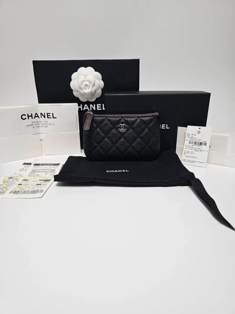 CHANEL シャネル Classic Classic クラシック 迷彩 チュール ポーチ ミニ ミニ ブラック ブラック ap4020 シルバー シルバー 刻印付き