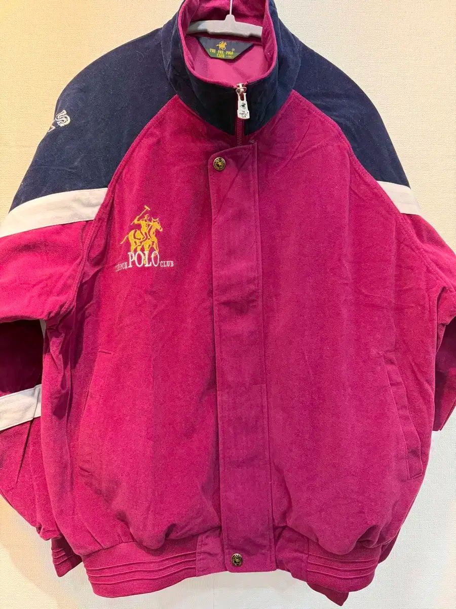 ポロクラブ ツアーベルベット ジャケット ピンク|ネイビー