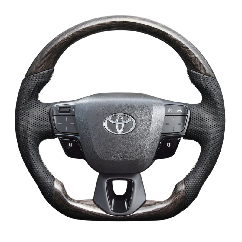 ウズラモクブラウン 純正交換ガングリップステアリング 現行アルファード 40系 Xグレード LS200 ヒーター対応|アクティブ操舵機能付車は装着不可