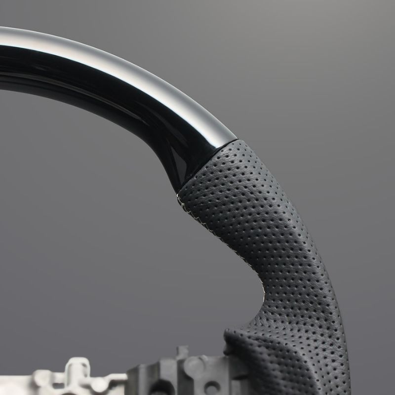 ユーロステッチ採用 ピアノブラックxシルバーステッチ ガングリップステアリング ルーミー 900系 R2 9-後期 LS198 トール ジャスティ取付可 BILLOVLOGS_CO_UK