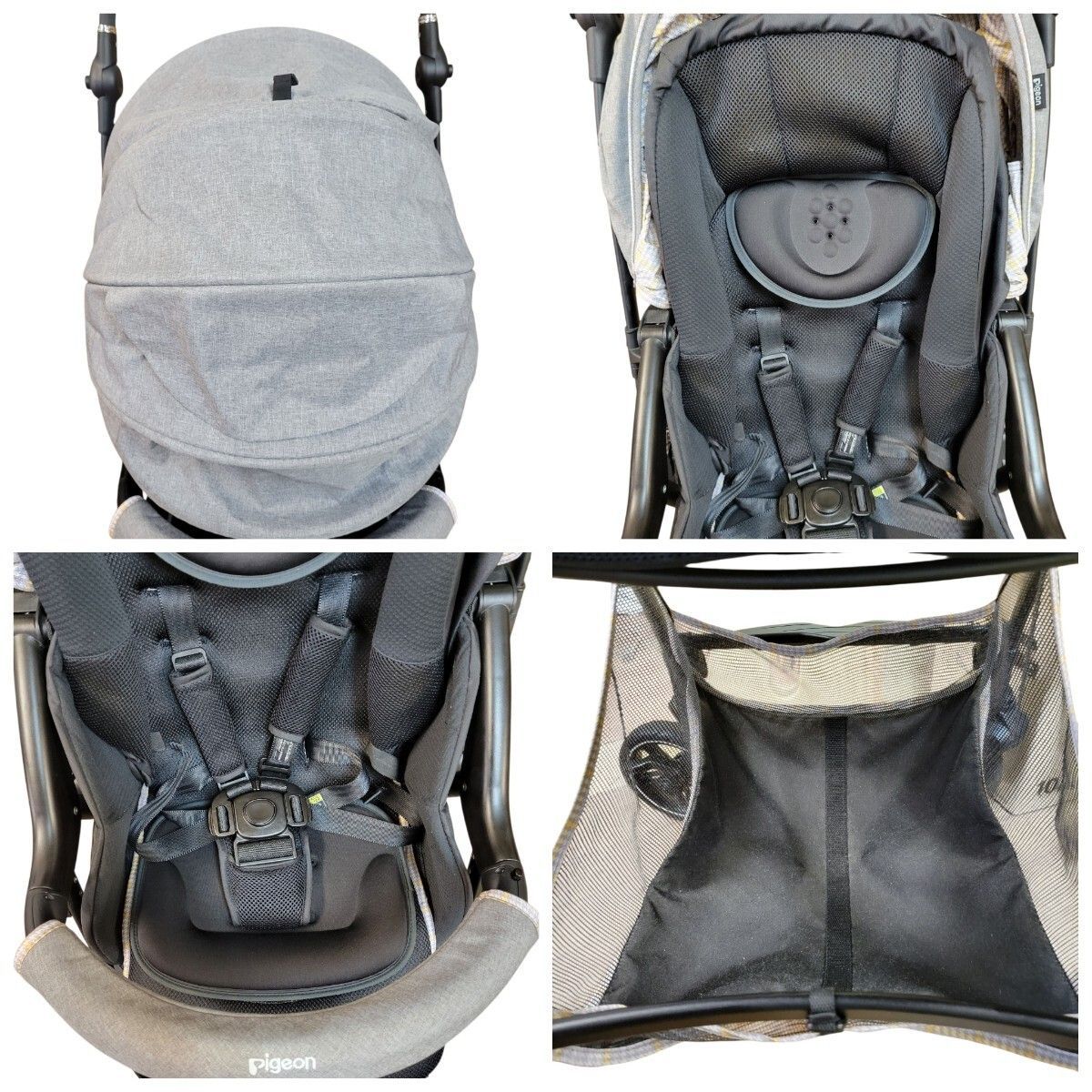 クリーニング済み ピジョン Pigeon ベビーカー ランフィ Runfee Lino ランフィリノン 手洗い済み RA9L