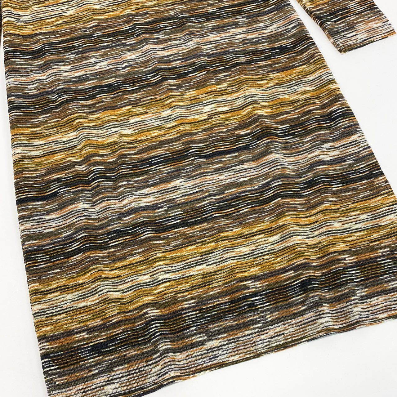 13j29 《美品》MISSONI ミッソーニ 長袖ニットワンピース ボーダー