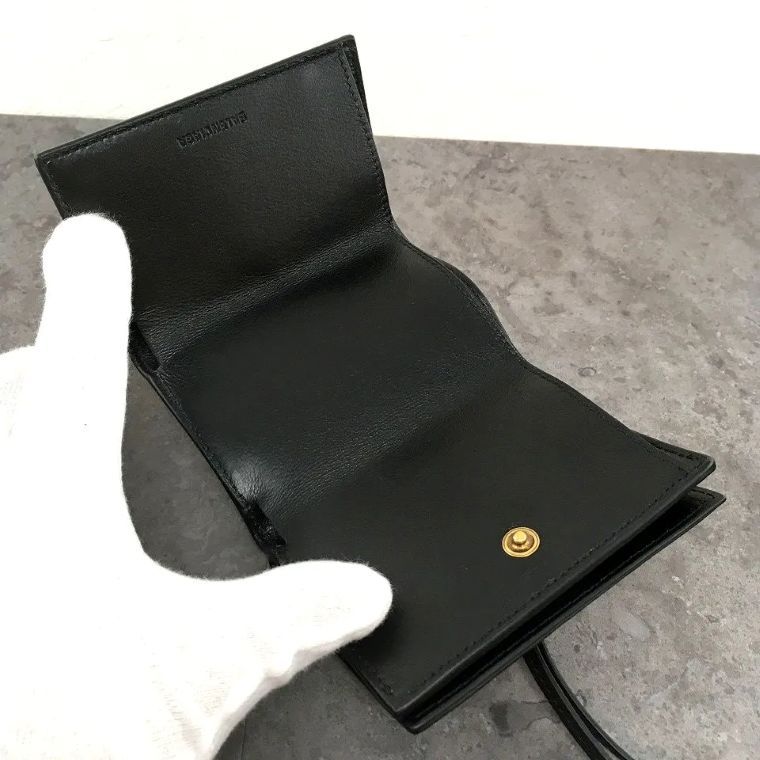  み コンパクトウォレット ブラック き 529 折り財布 小物