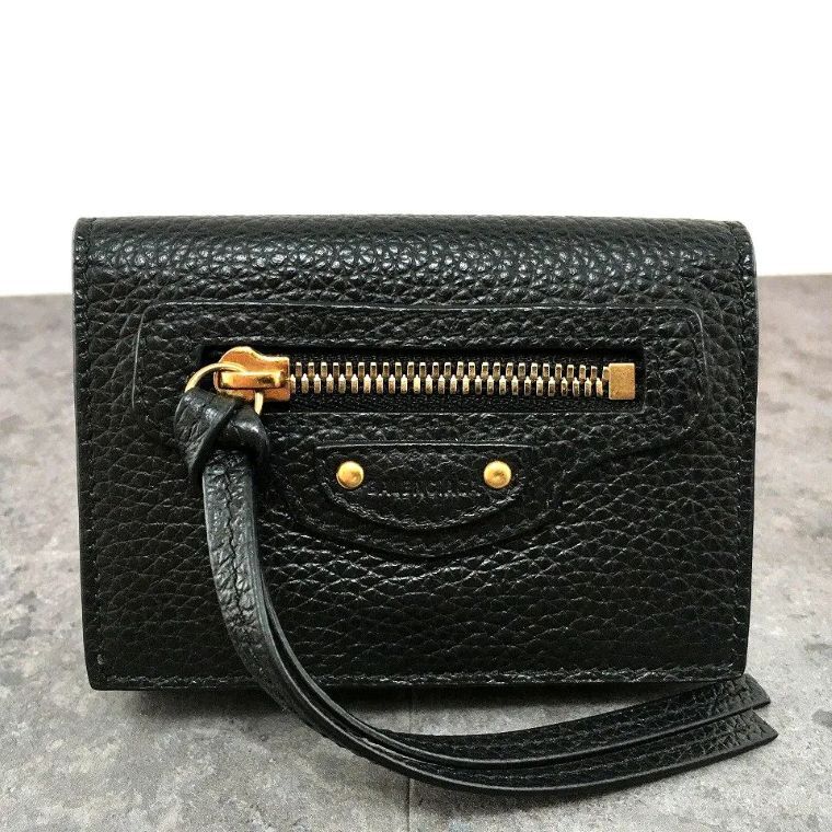 み コンパクトウォレット ブラック き 529