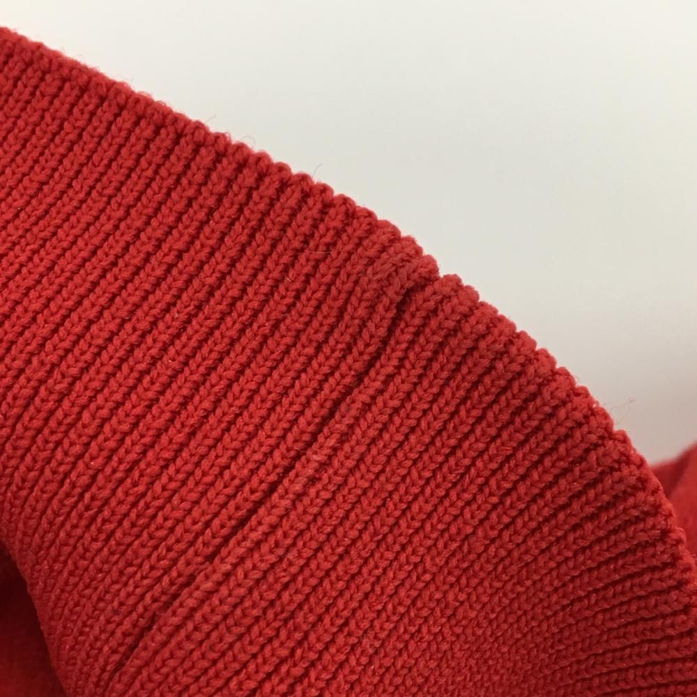 憧れ アンパスィ ハイネックセーター レッド×ネイビー ビッグロゴ メンズ 3L ゴルフウェア 2025年モデル 大きいサイズ and per se 人気アイテムお得に購入！