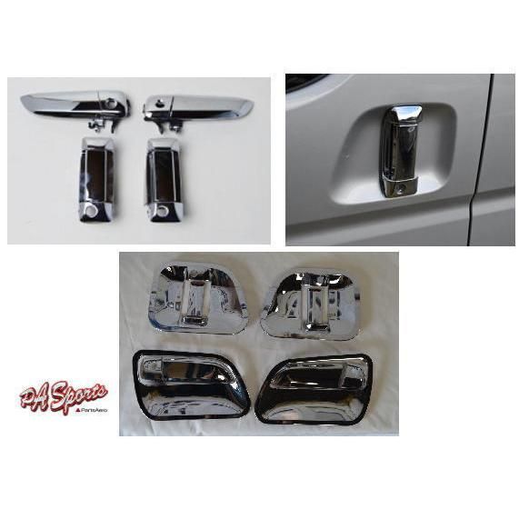 200系ハイエース ドアハンドルメッキカバー＆プロテクターセット TOW-1