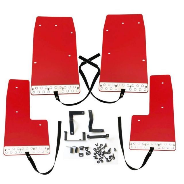 200系 ハイエース 1型 2型 3型 4型 5型 泥除け オフロード 設計 マッド フラップ EVA樹脂製 ベルト付き ブラック 平成16年8月～ AP-F070RL APF070BK