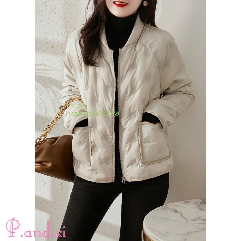 ダウンジャケット レディース ダウンコート ショート丈 無地 カジュアル ファション スリム 軽量 着痩せ おしゃれ 秋冬 女性着 薄手 yan5a094138