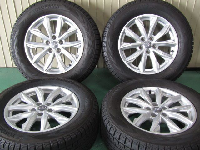 冬の溝ありセット アウディ FY系 Q5ウインター純正 5スポークVデザイン