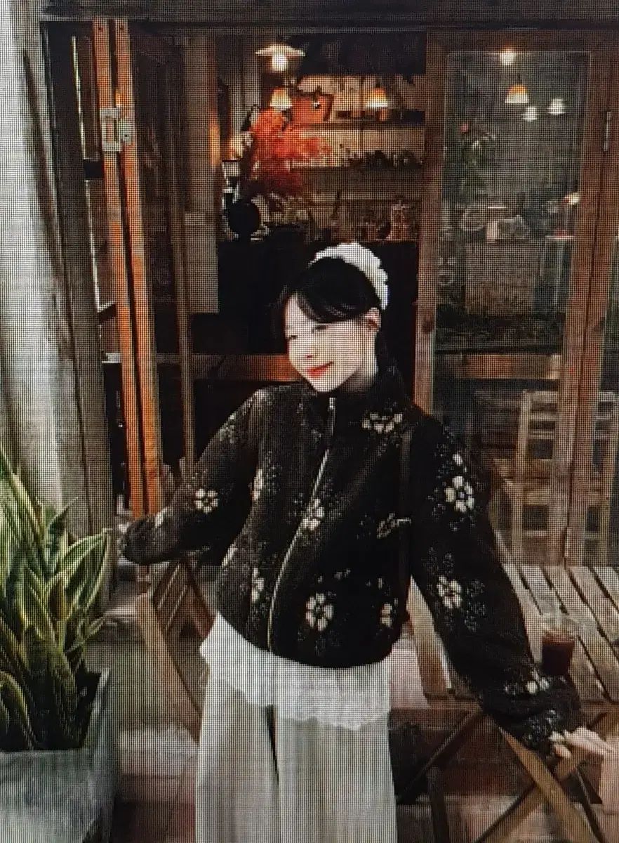 海外配送 ウール フラワー パータン ブラウン ショートジャケット アウター