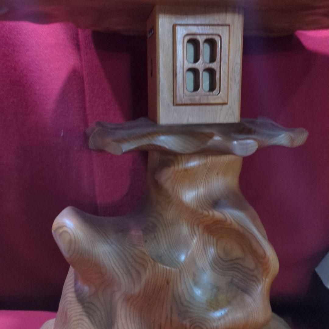 屋久杉 置物 骨董品 時代物 灯籠 灯篭 - メルカリ