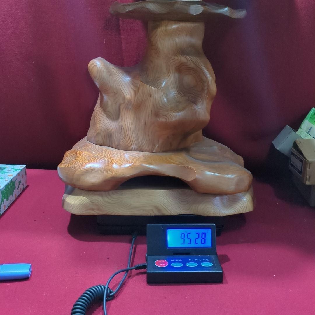 屋久杉 置物 時代物 灯籠 灯篭