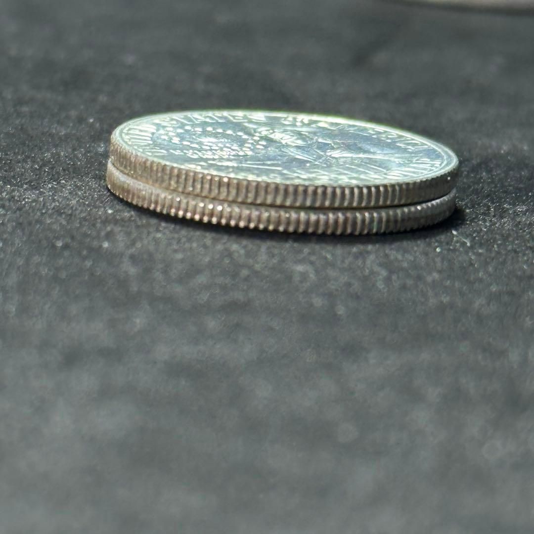 銀貨】1976年 アメリカ 建国200周年記念 25セント銀貨 2枚セット（S